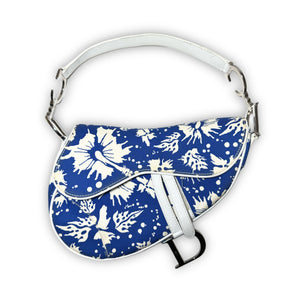 Christian Dior by John Galliano 2004 Surf Chick Hibiscus Saddle Bag