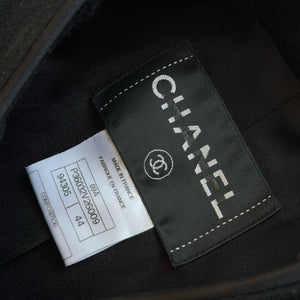 Chanel AW09 by Karl Lagerfeld Black Cashmere Coat
