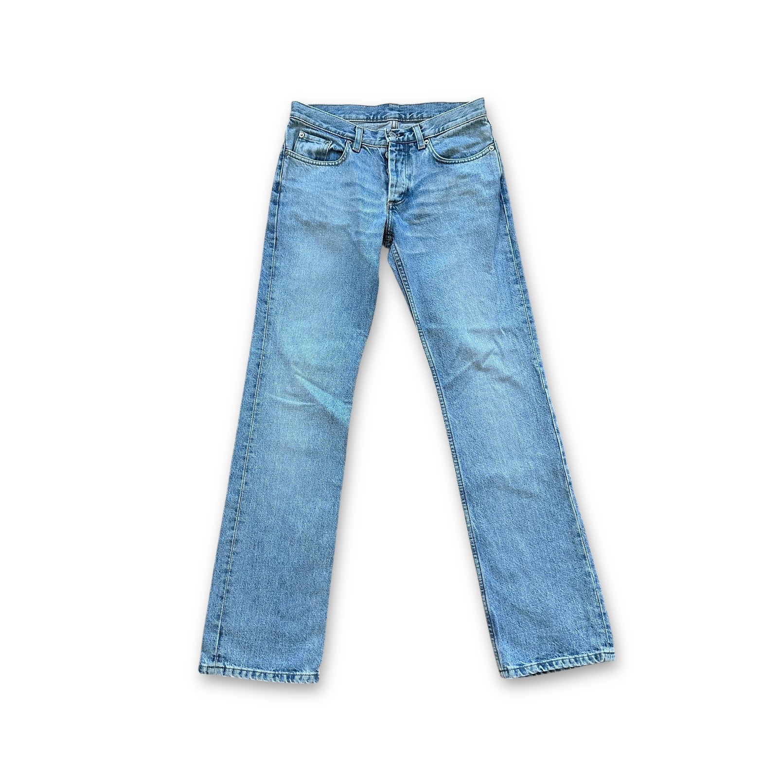 Helmut Lang Washed Blue Denim Pants