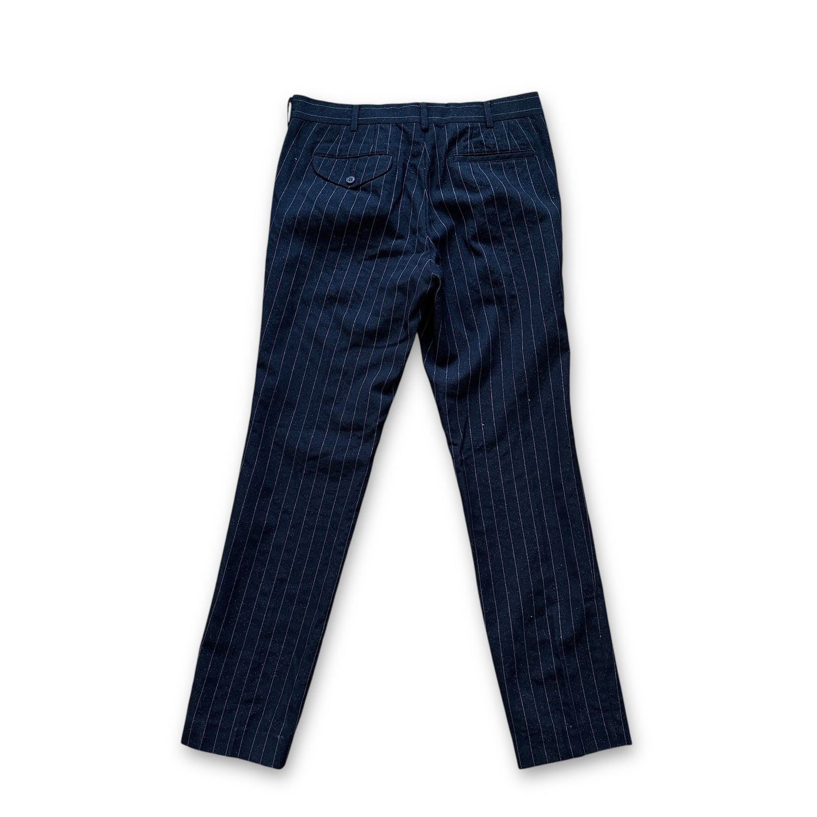 Comme Des Garçons Homme Plus FW14 Glitter Pinstripe Wool Trousers