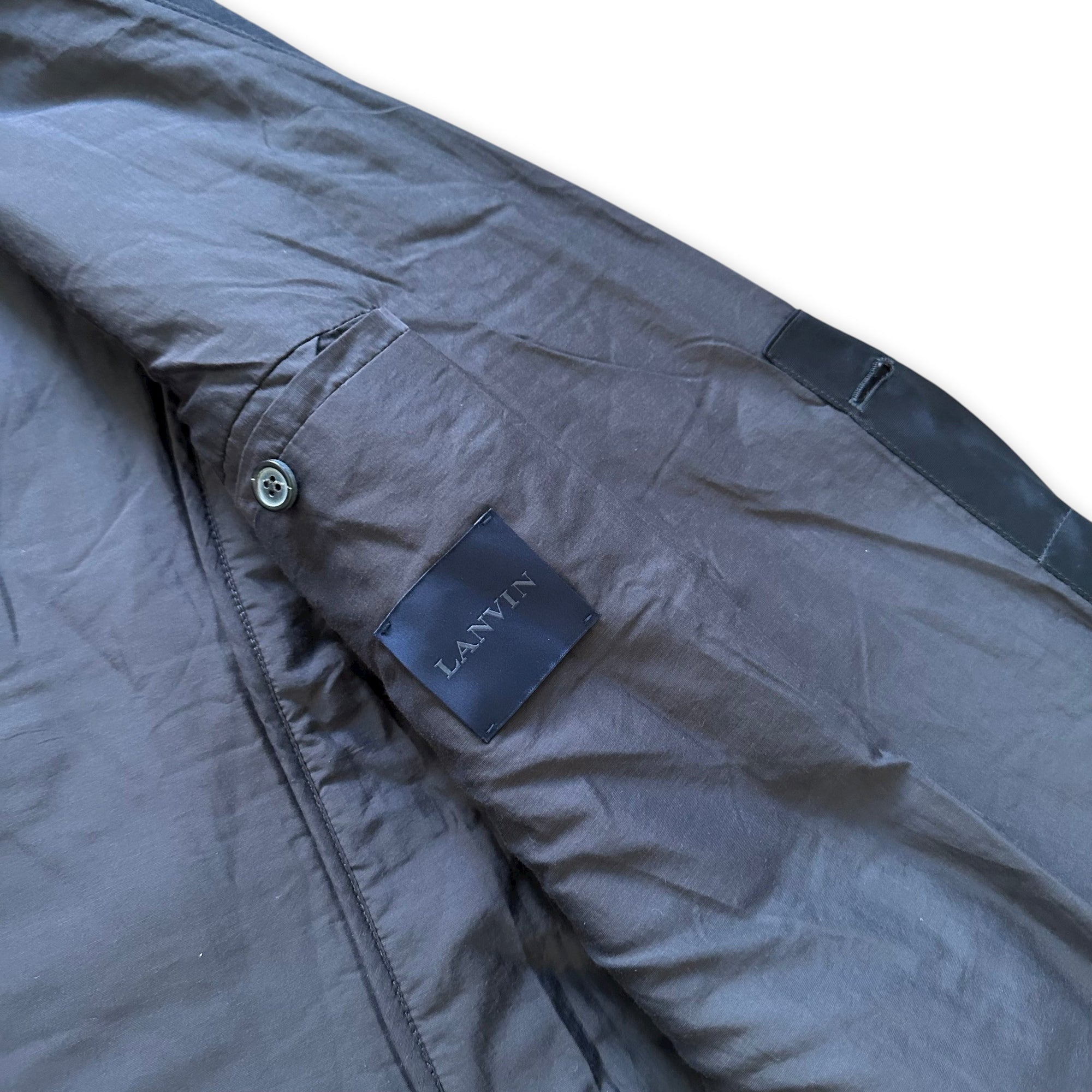 Lanvin FW14 Padded Deconstructed Long Wool Coat