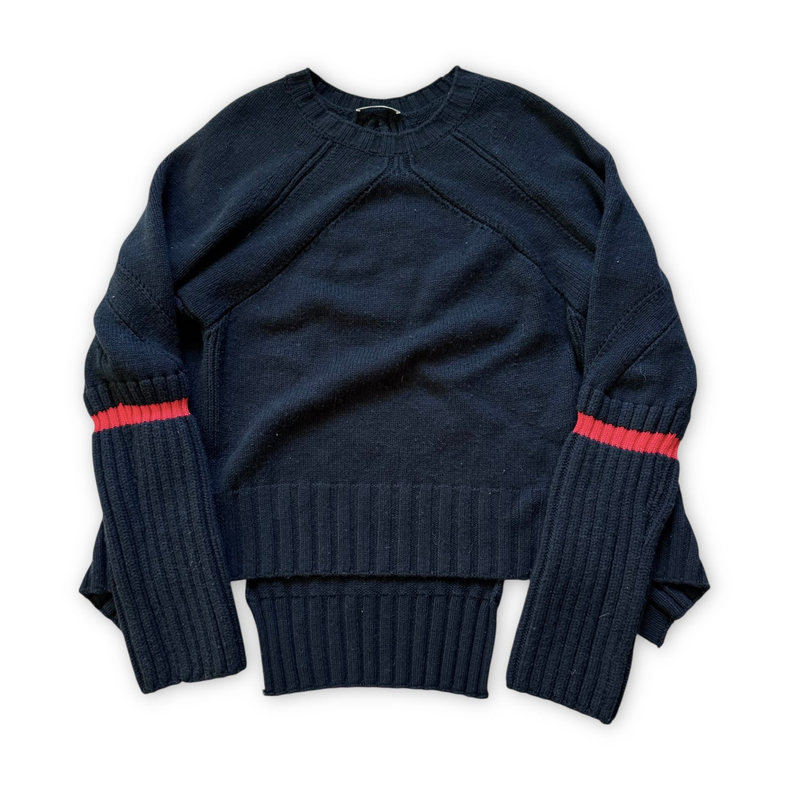 Celine by Phoebe Philo Oversized Paneled Navy Knit