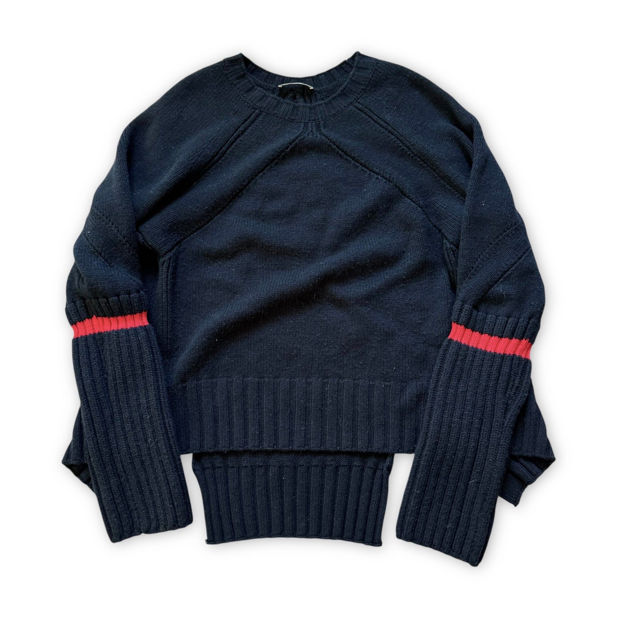 Celine by Phoebe Philo Oversized Paneled Navy Knit
