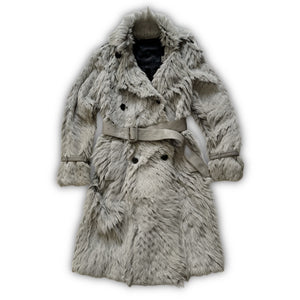 Burberry Prorsum by Christopher Bailey Belted Fur Coat