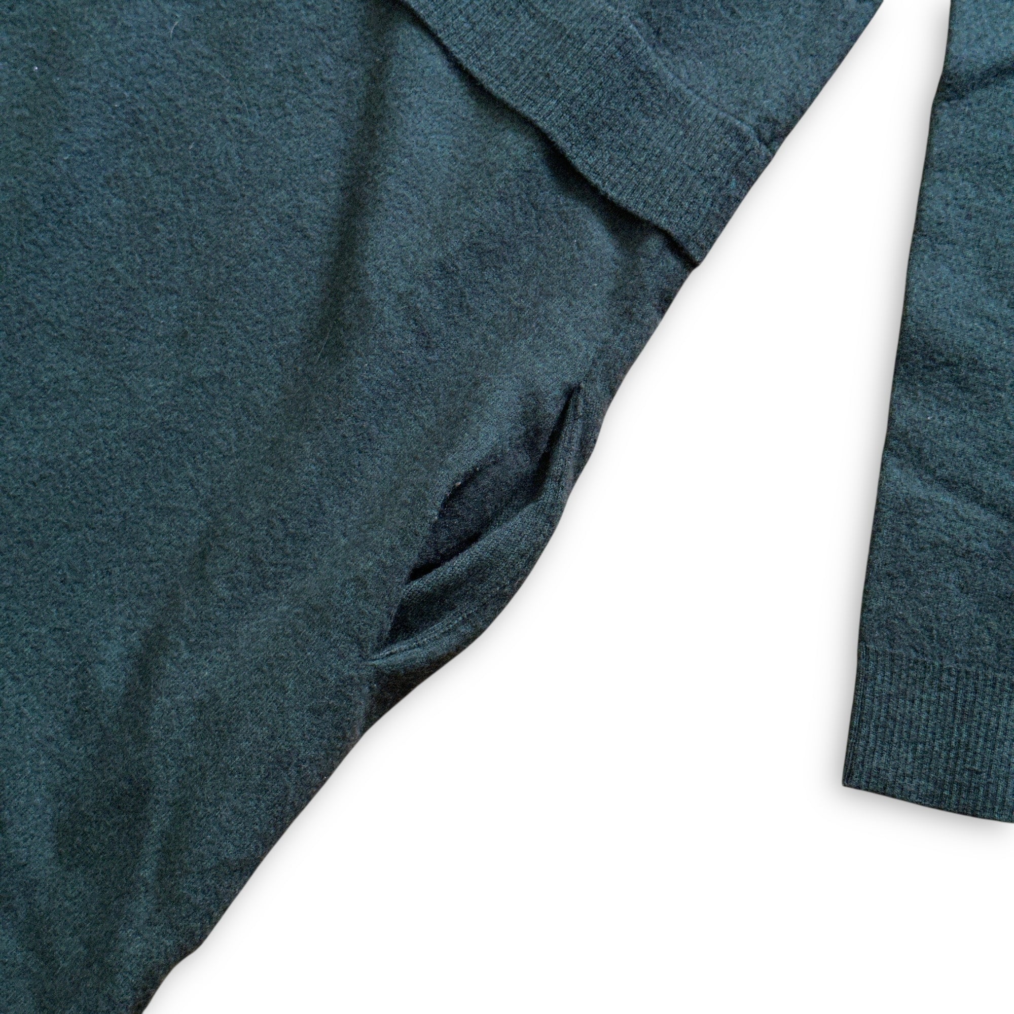 Céline by Phoebe Philo Zipped Contrast Collar Ribbed Wool Dress