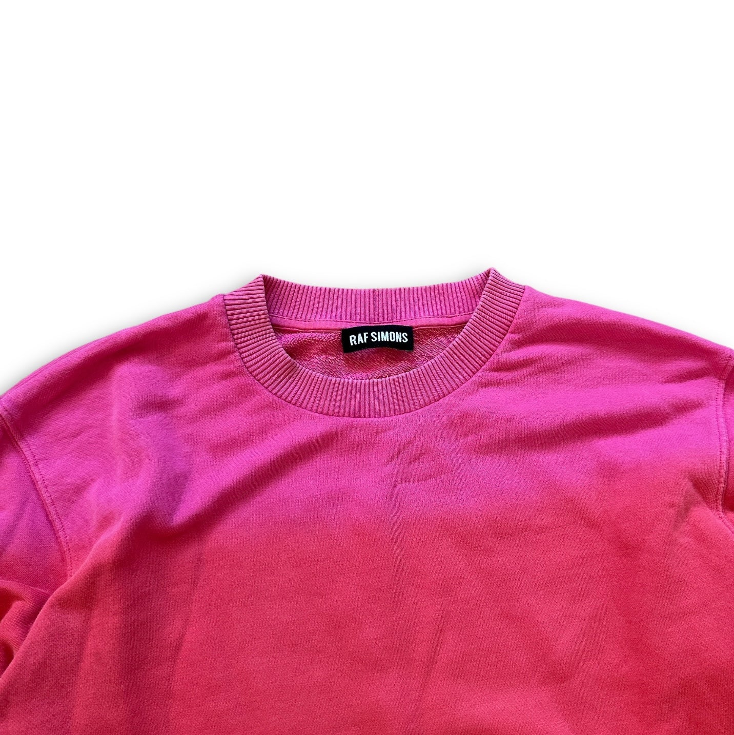 Raf Simons FW14 Pink Dip Dye Sweater