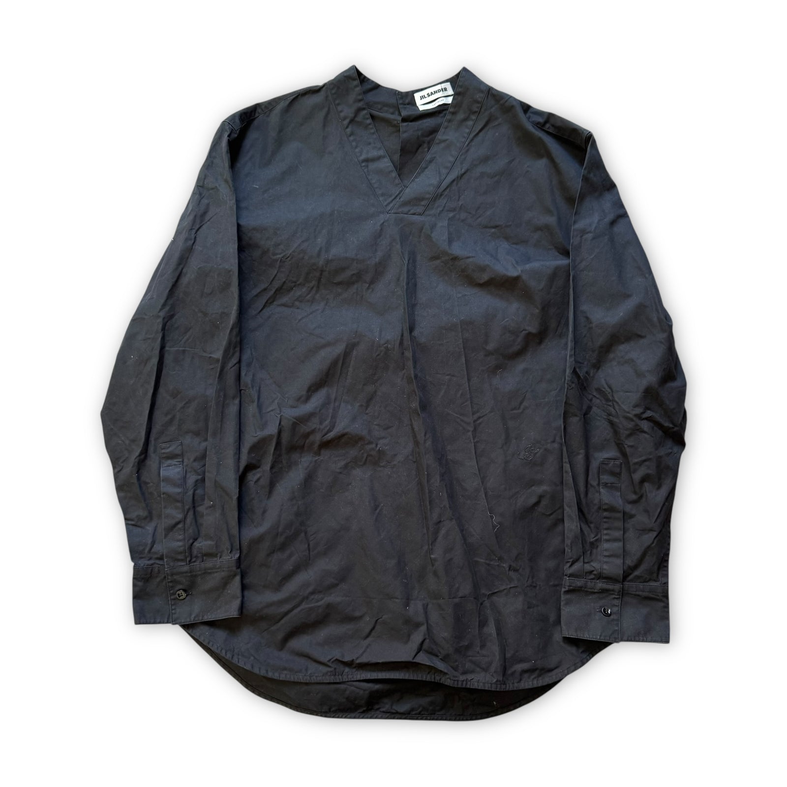 Jil Sander Black Tunic Shirt