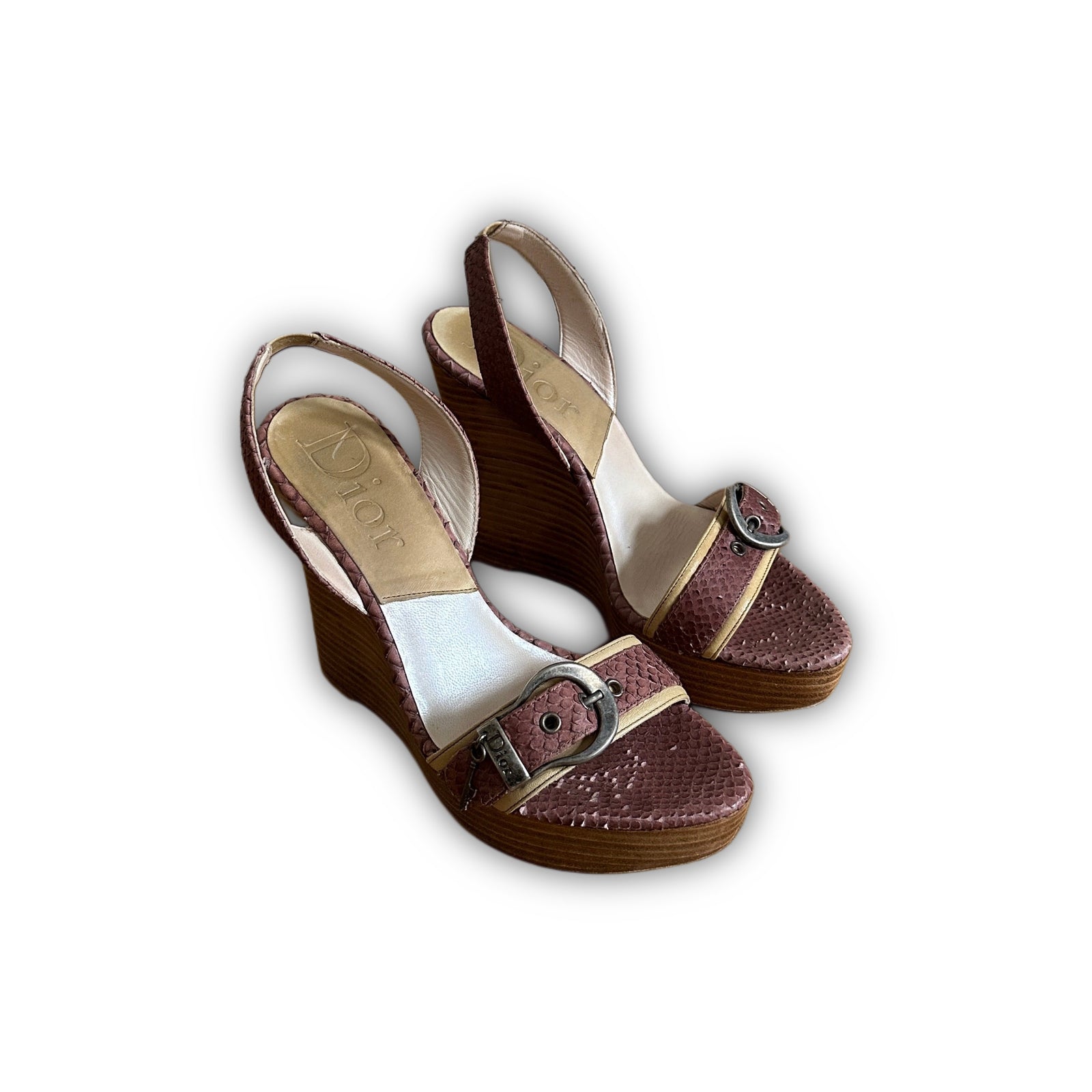 Christian Dior by John Galliano 2000s Snakeskin Heels