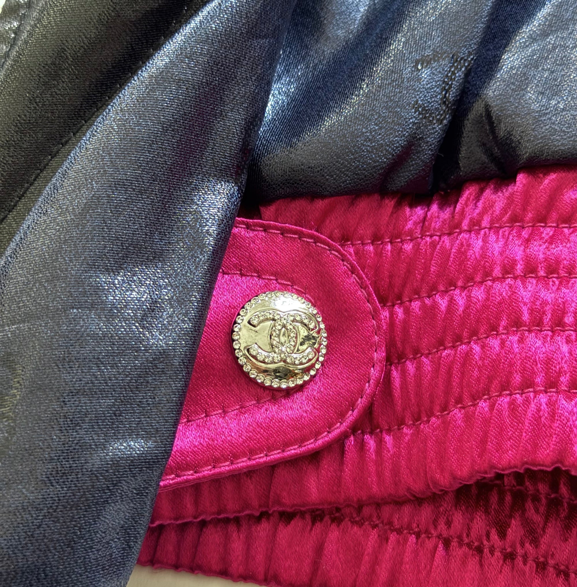 Chanel FW23 Paneled Logo Track Jacket Sample