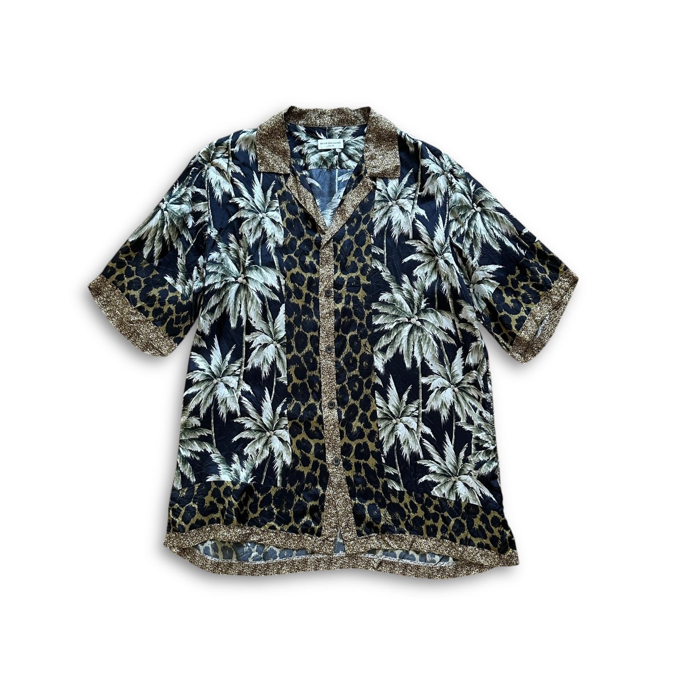 Dries Van Noten SS14 Carlton-Bis Palm Leo Viscose Shirt