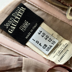 Jean Paul Gaultier 90s Printed Corset Bustier