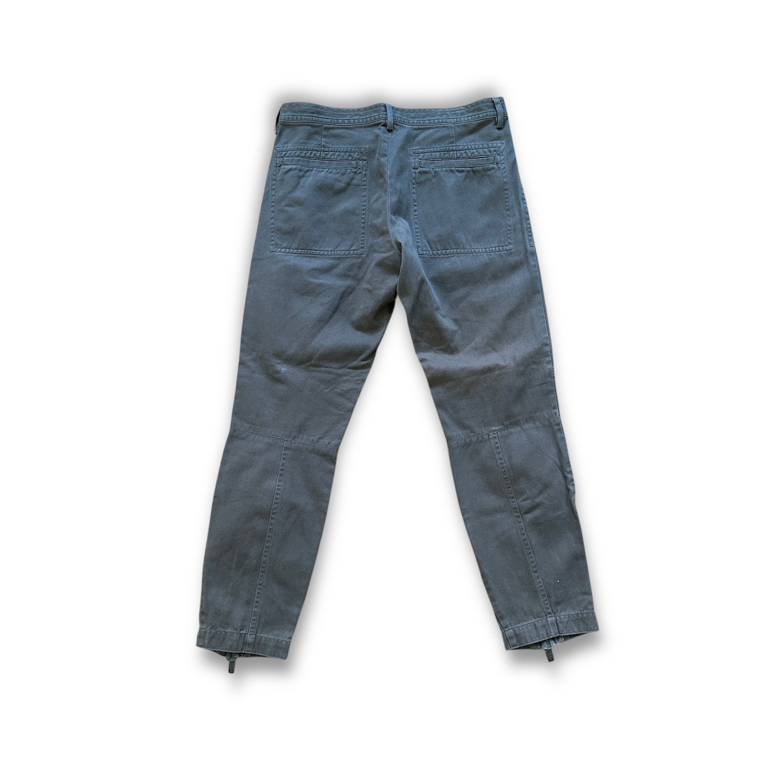 Dries Van Noten FW14 Olive Zippered Moto Biker Pants