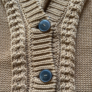 Hermes 2000s by Martin Margiela Brown Knit Cardigan