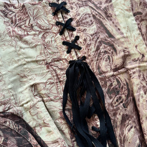 Jean Paul Gaultier 90s Printed Corset Bustier