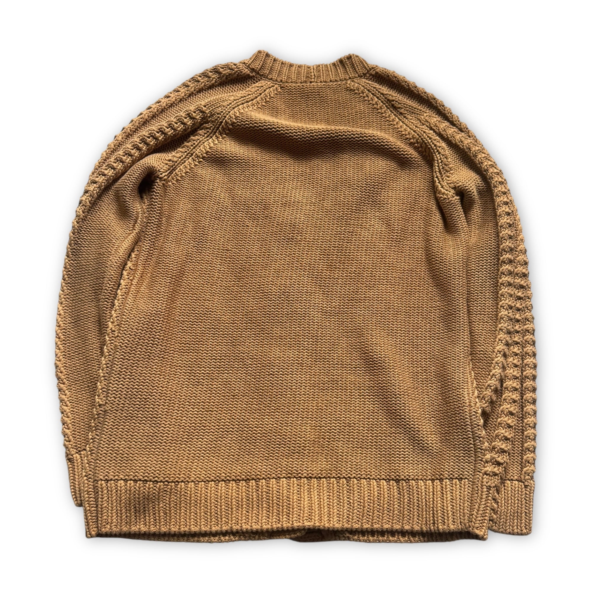 Hermes 2000s by Martin Margiela Brown Knit Cardigan