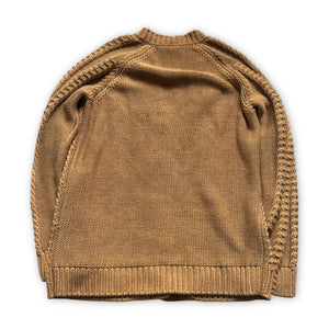 Hermes 2000s by Martin Margiela Brown Knit Cardigan