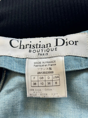 Christian Dior AW02 by John Galliano Laced Denim Bomber Jacket