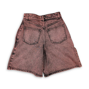 Chanel AW24 Bleach Dyed Wide Denim Shorts Sample