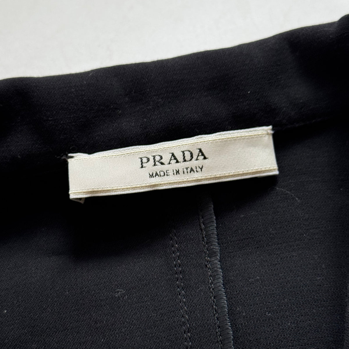 Prada 2009 Black Cropped Wool Jacket