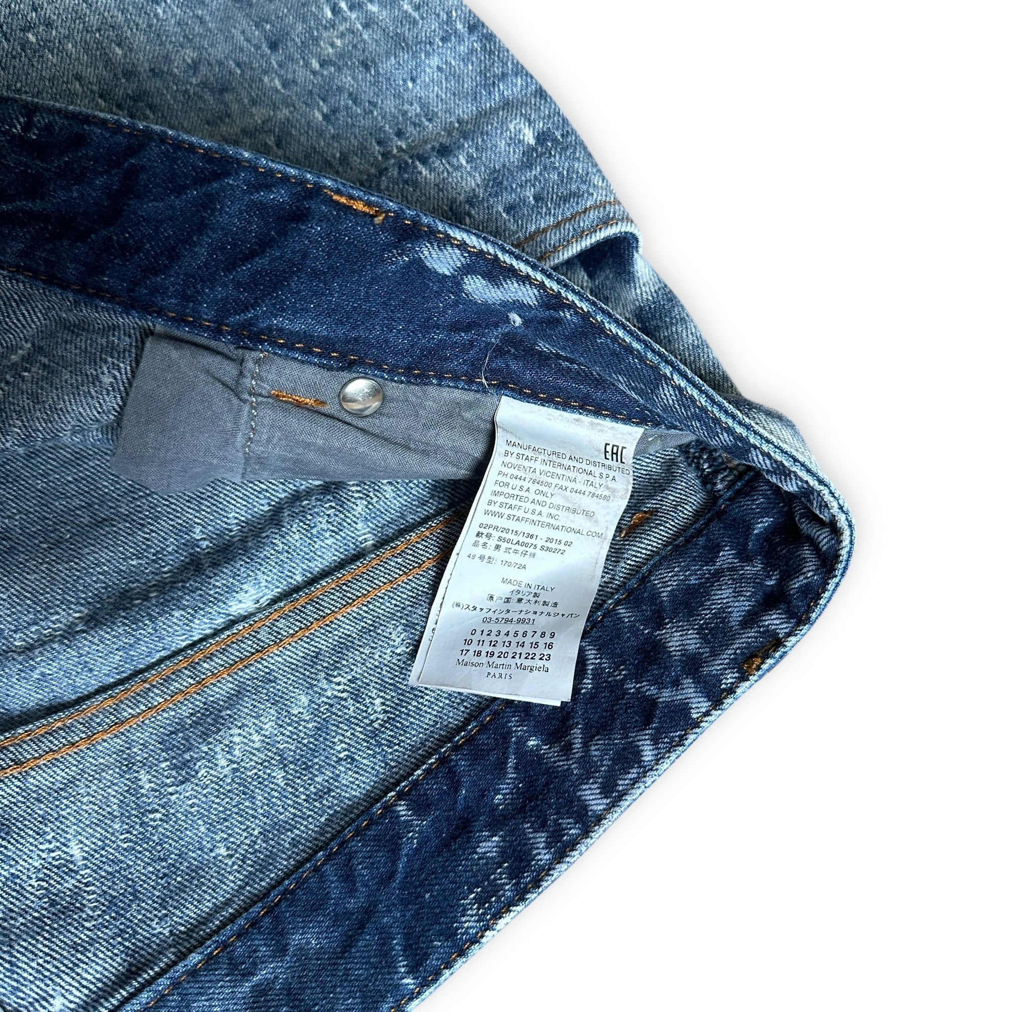 Maison Margiela FW15 Pilled Denim