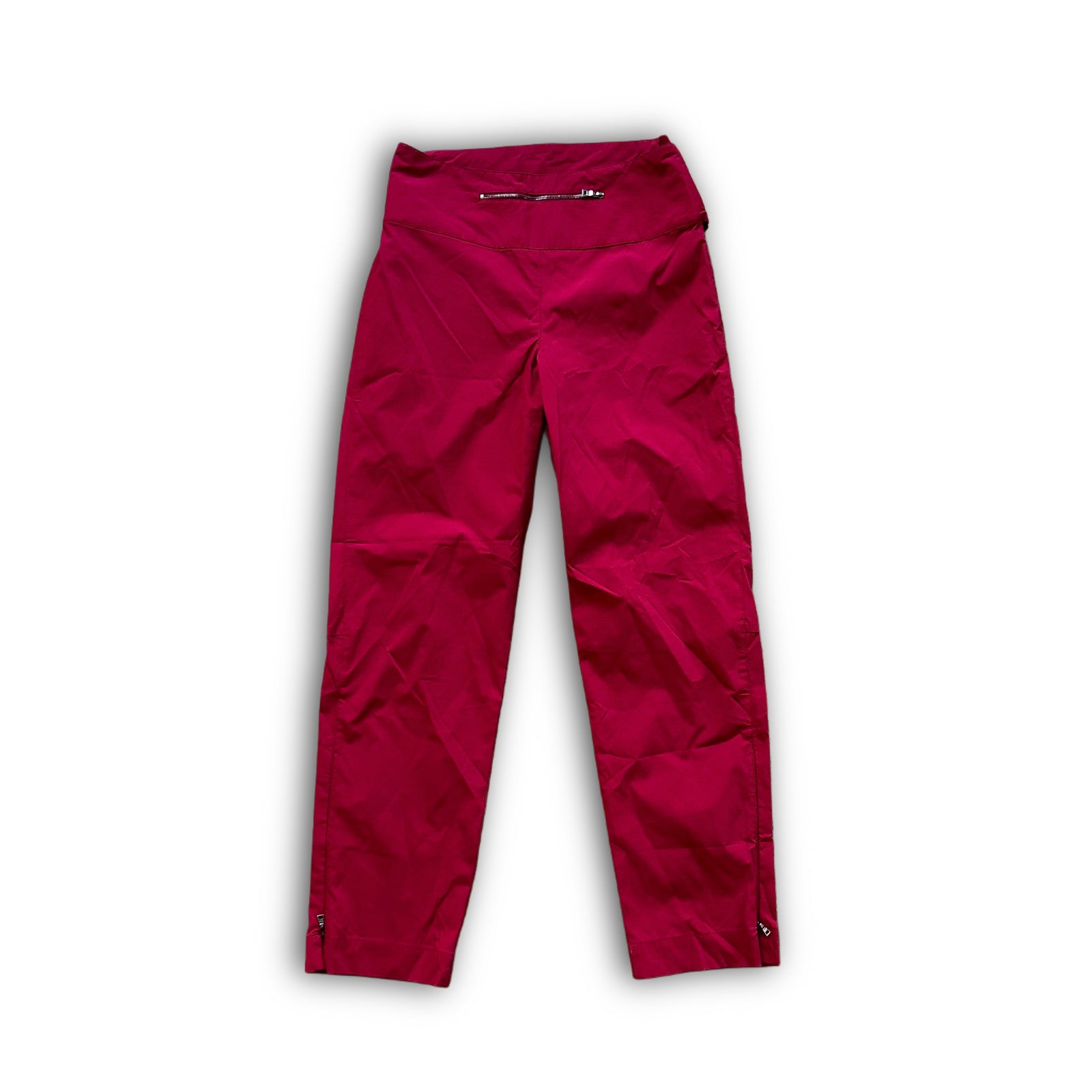 Prada 2000s Technical Red Nylon Pants