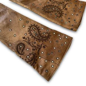 Christian Dior by John Galliano SS04 Embellished Flared Leather Pants