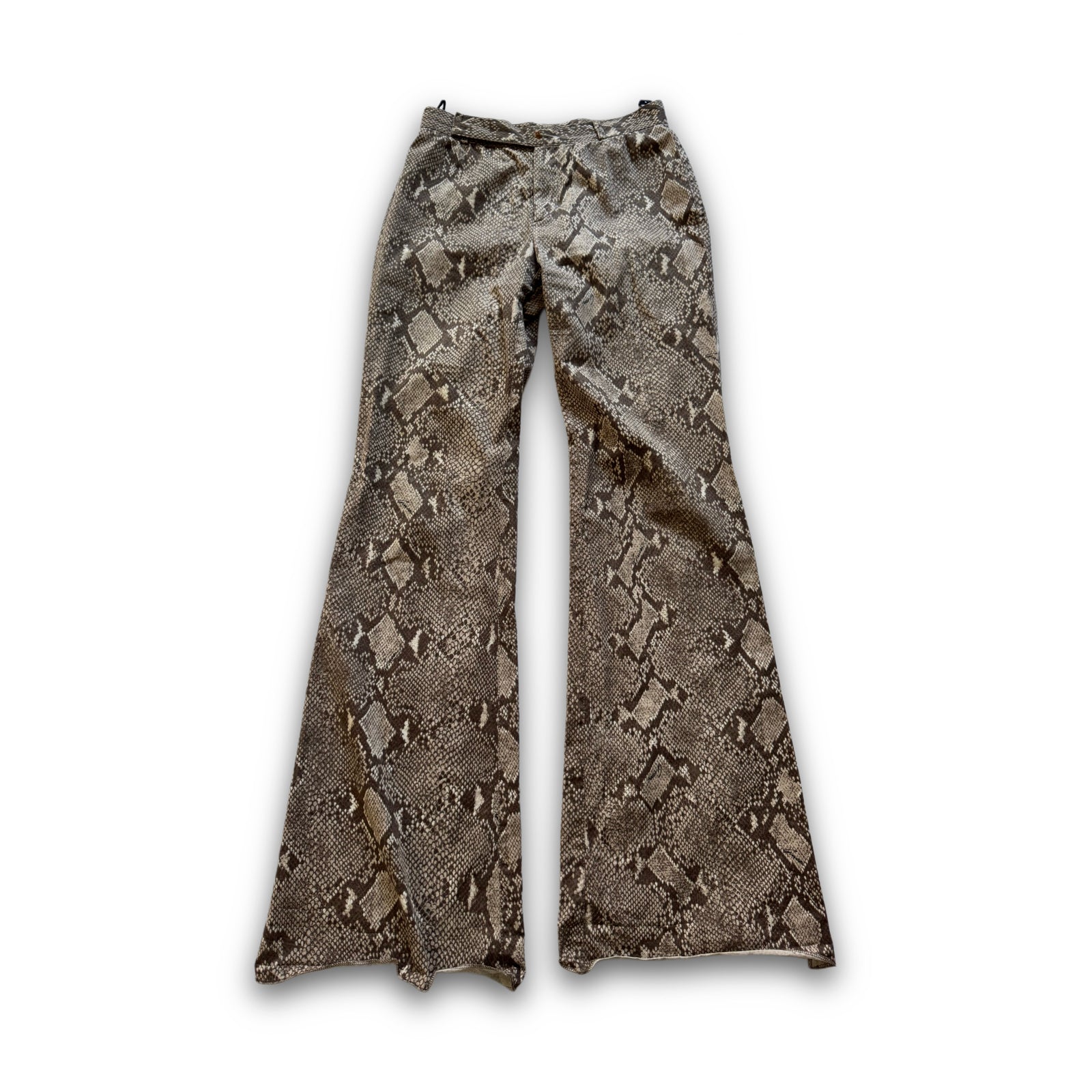 Gucci by Tom Ford SS00 Python Print Flared Pants