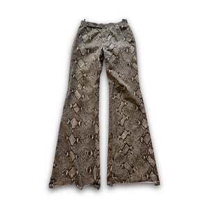 Gucci by Tom Ford SS00 Python Print Flared Pants