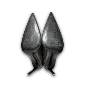 Helmut Lang 90s Snakeskin Heels