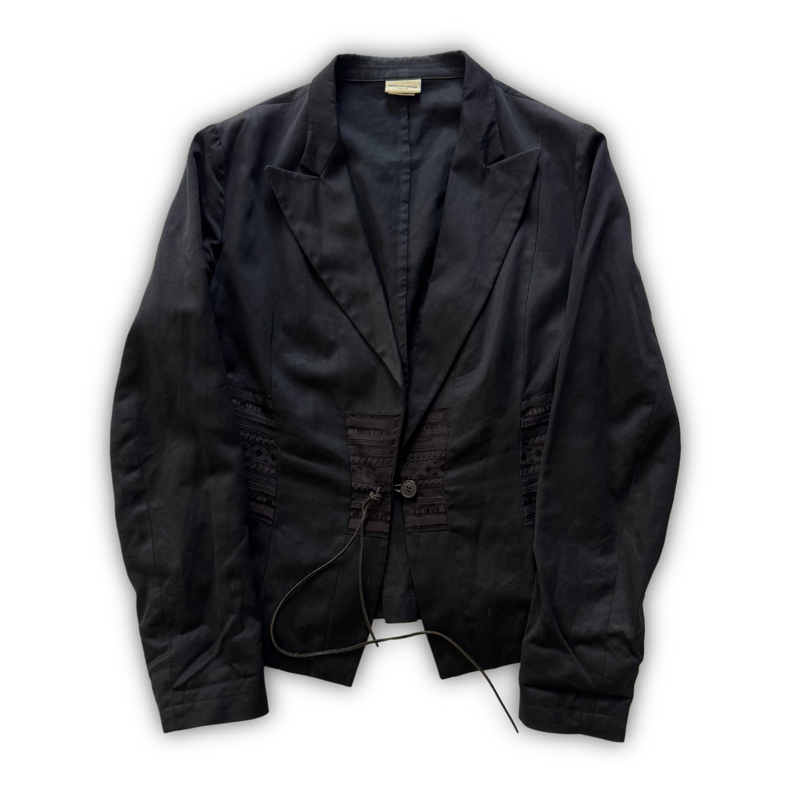 Dries Van Noten 2000s Embroidered Laced Blazer Jacket