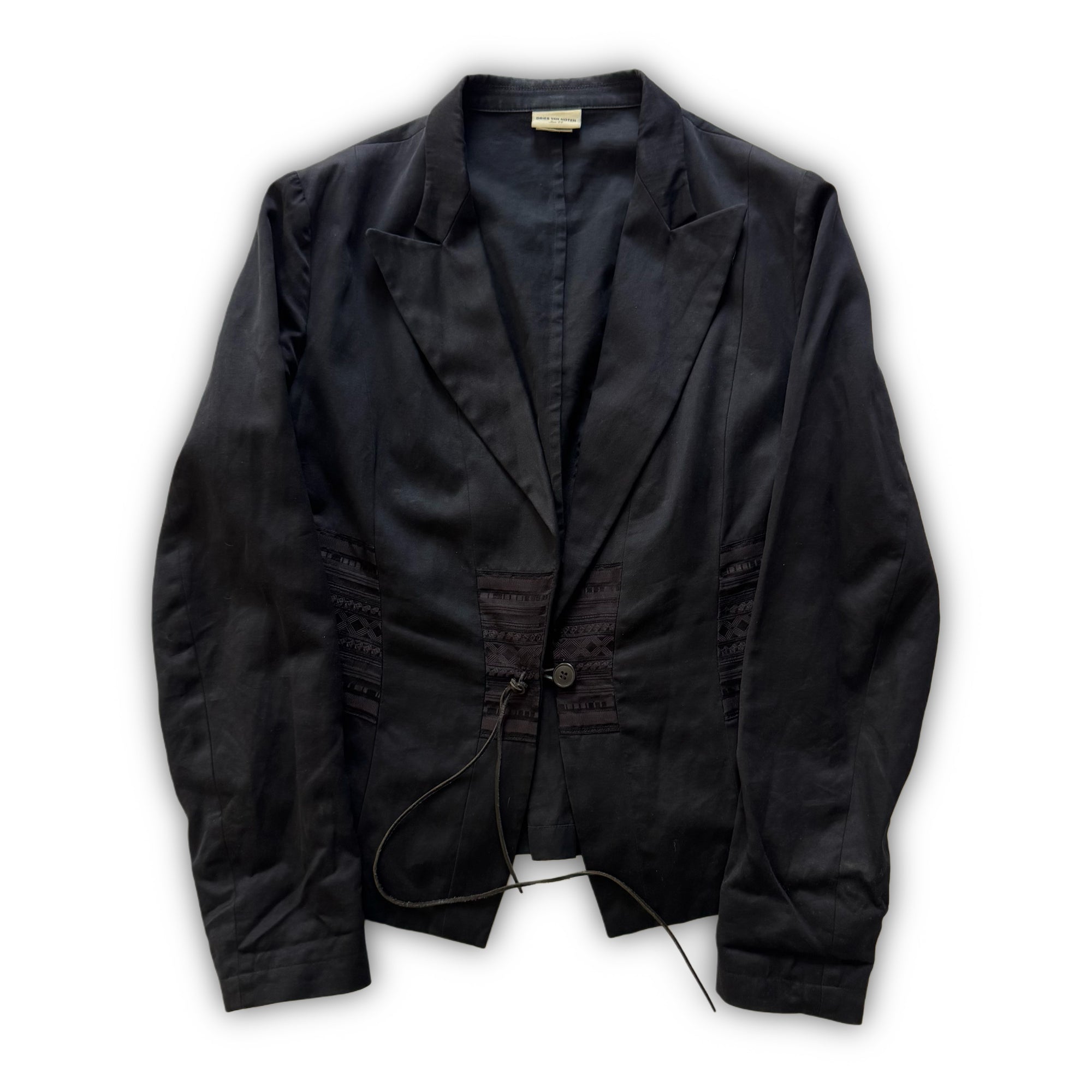 Dries Van Noten 2000s Embroidered Laced Blazer Jacket