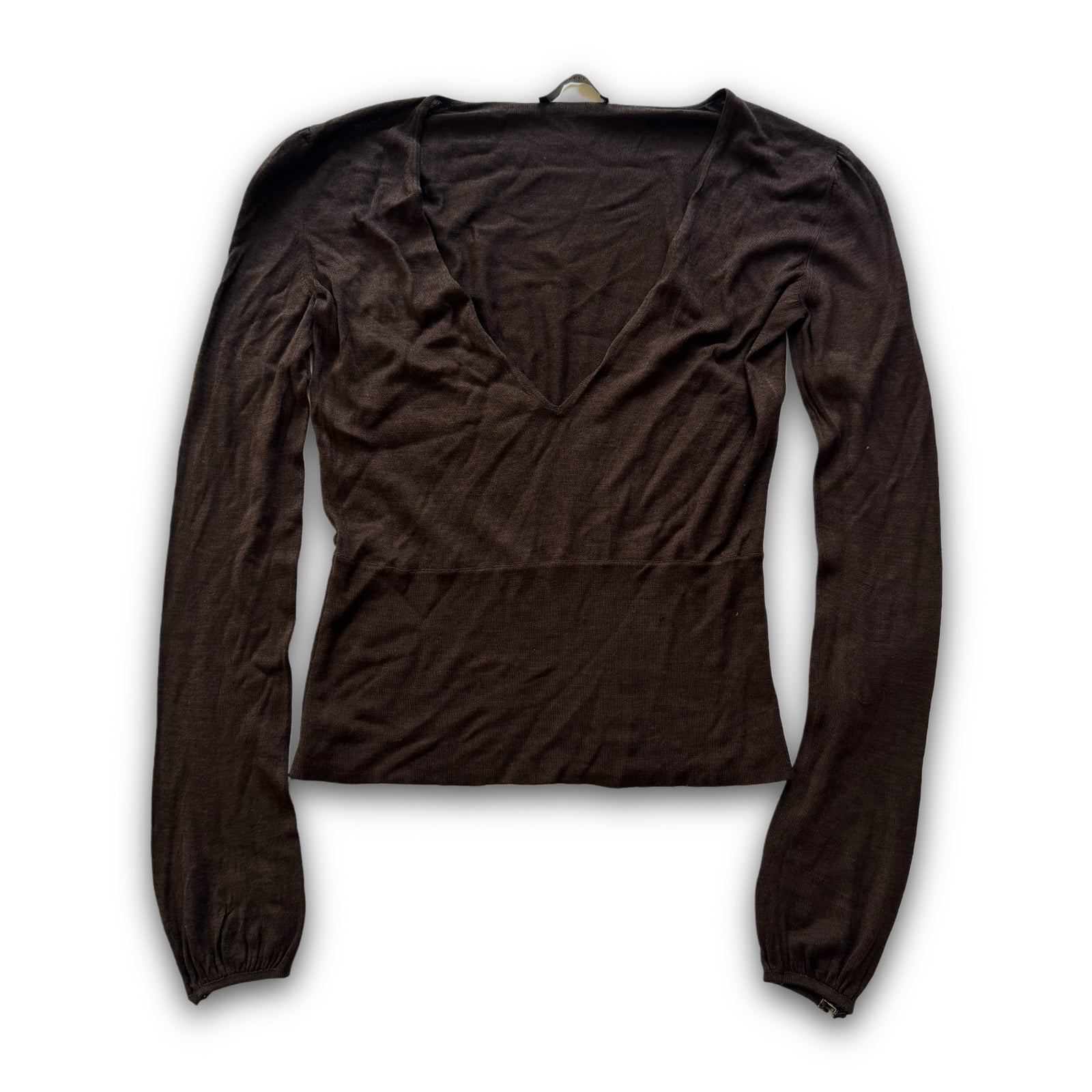 Gucci 90s by Tom Ford Deep Neck Knit Top