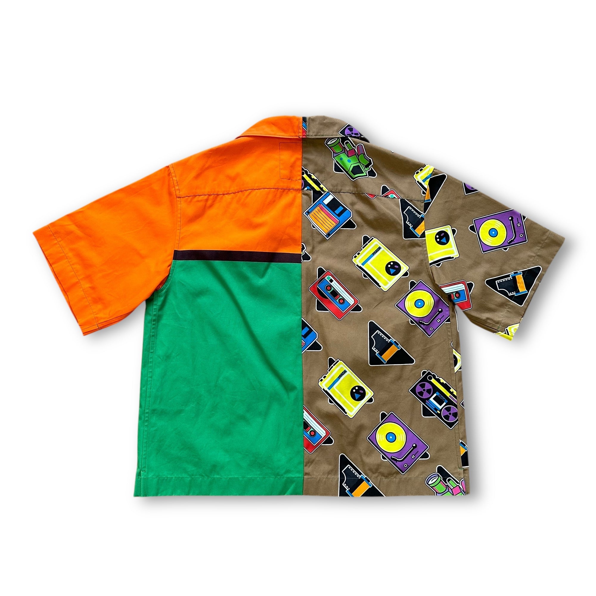 Prada SS20 Split Bowling Shirt