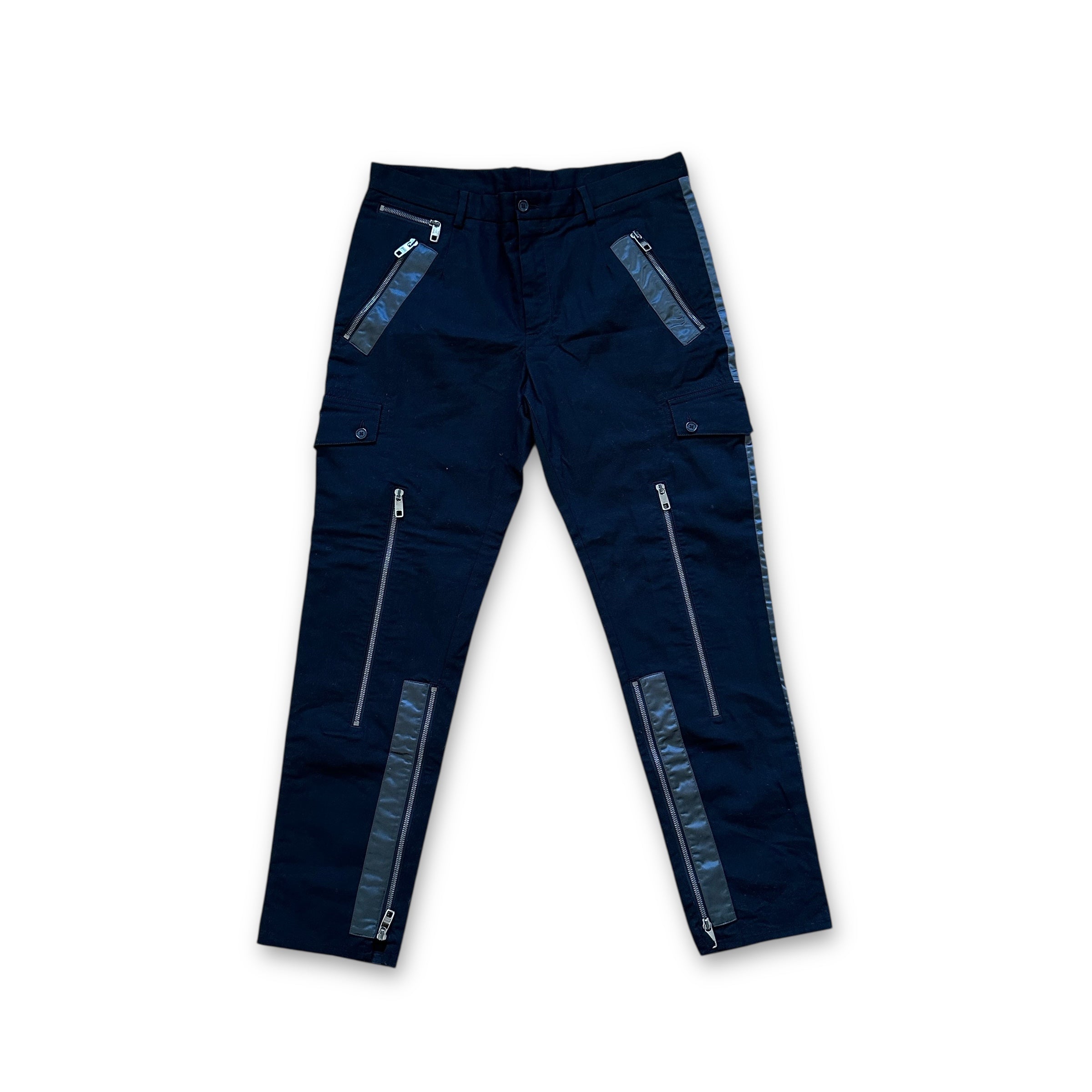 Dolce＆Gabbana 08SS multi zip pants 50 Dolce & Gabbana Zip Cargo Pants - Ākaibu Store