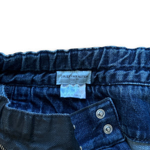 Dries Van Noten FW14 Black Waxed Moto Biker Pants