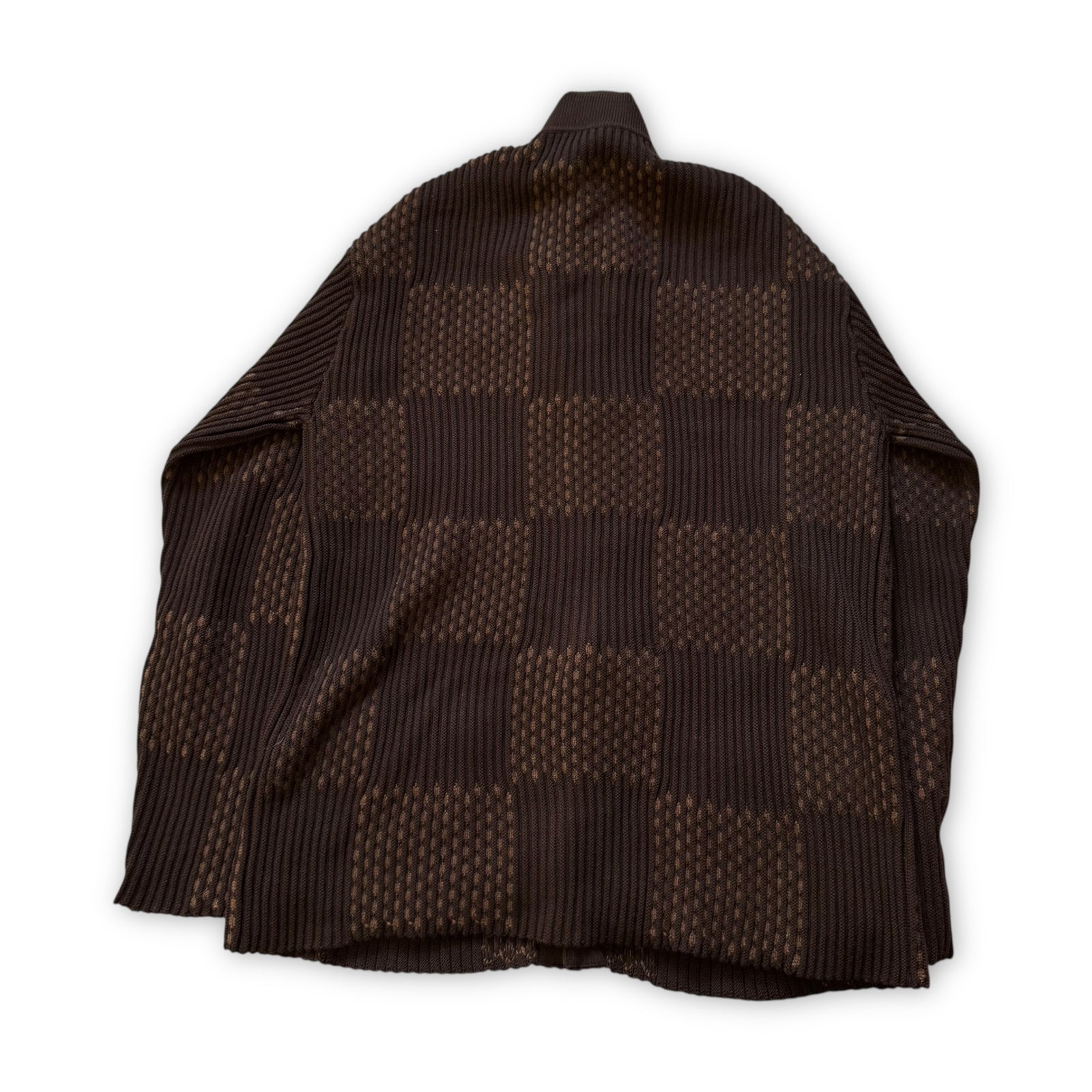 Louis Vuitton FW20 Nigo Giant Damier Rib Jacket