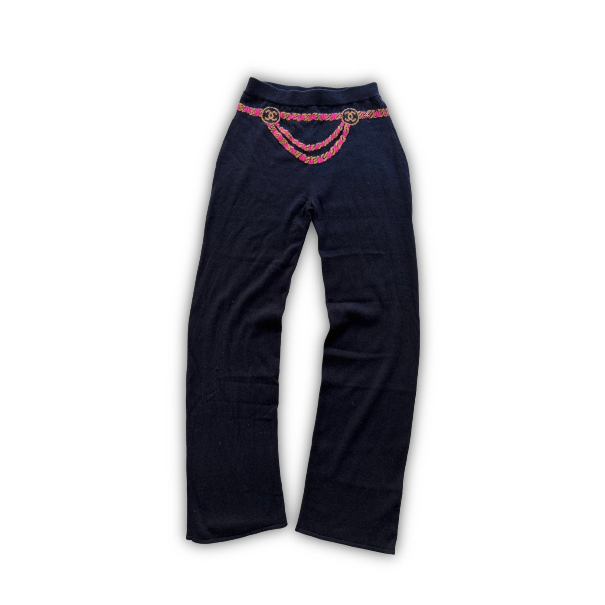 Chanel 2024 Cashmere Chain Knit Pants Sample