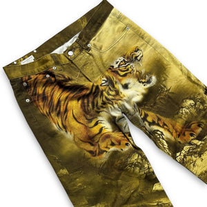 Dries van Noten AW20 Panthero Tiger Printed Denim