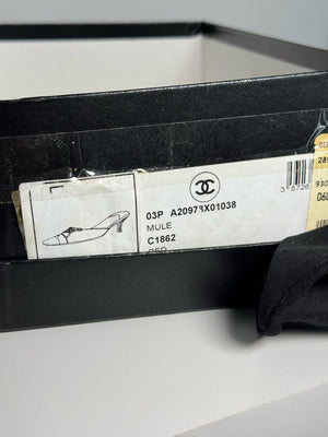 Chanel 2000s by Karl Lagerfeld Laced Mules