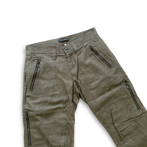 Dolce & Gabbana FW03 Khaki Multizip Cargo Pants