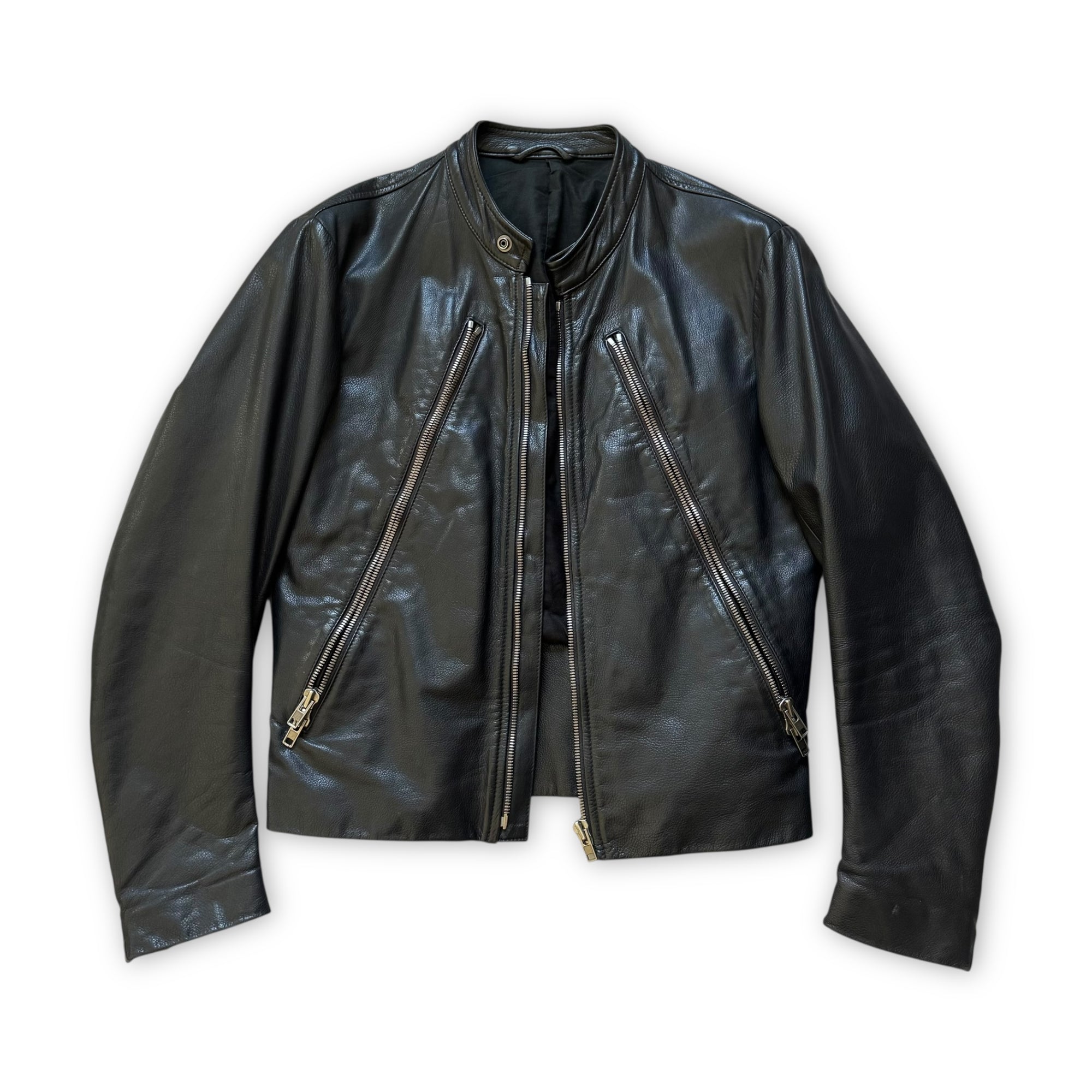 Maison Martin Margiela SS08 5 Zip Leather Biker Jacket