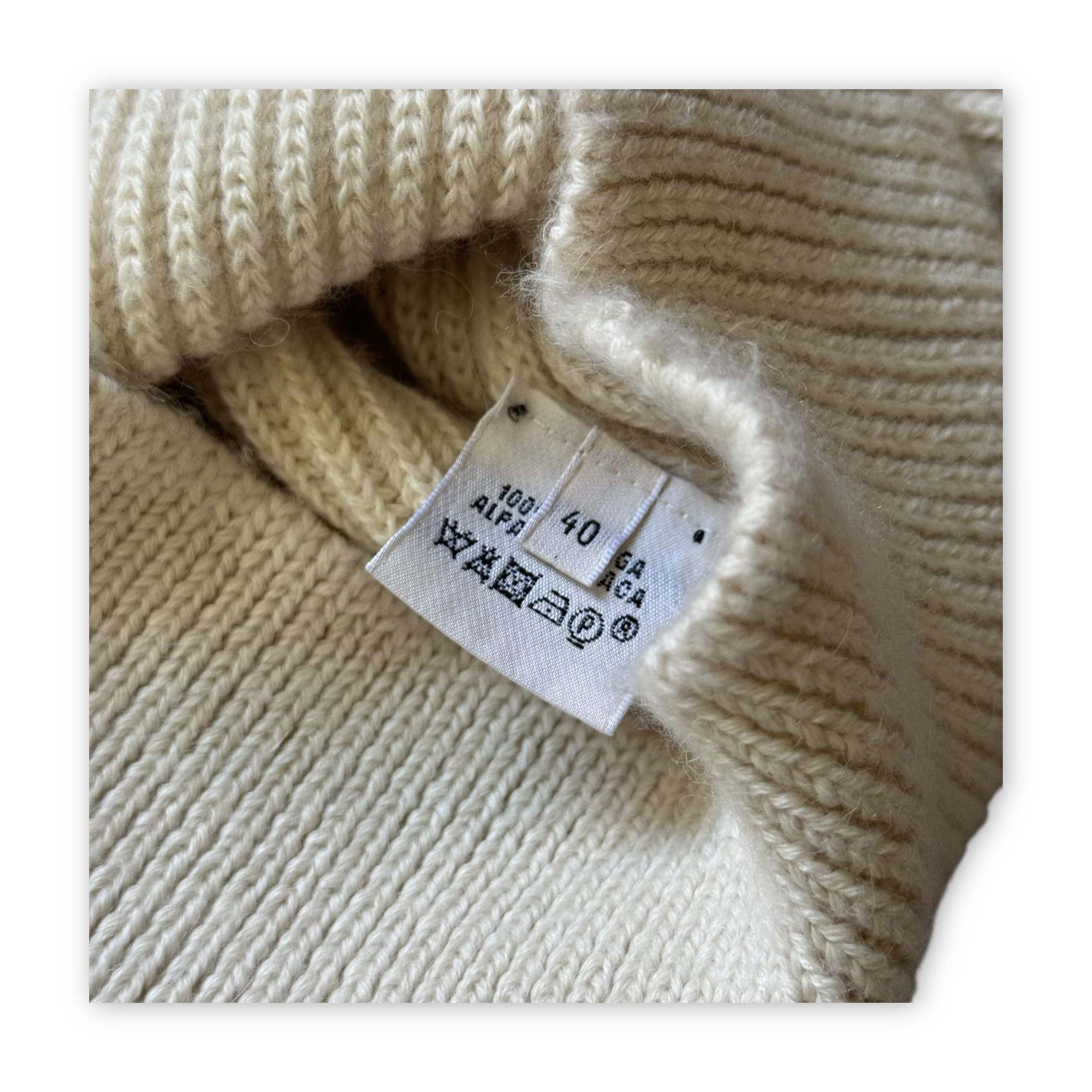 Hermes 2000s by Martin Margiela Alpaca Knit Hoodie