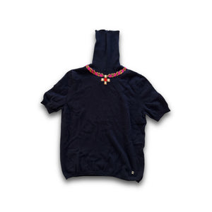 Chanel 2024 Cashmere Chain Knit Turleneck Top Sample