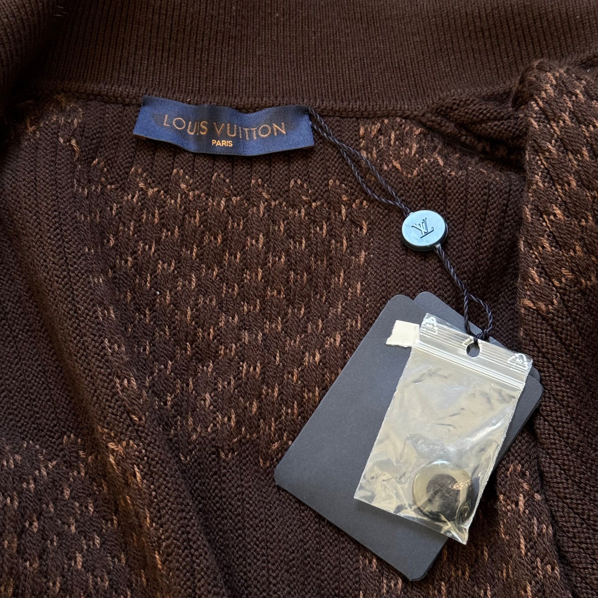 Louis Vuitton FW20 Nigo Giant Damier Rib Jacket