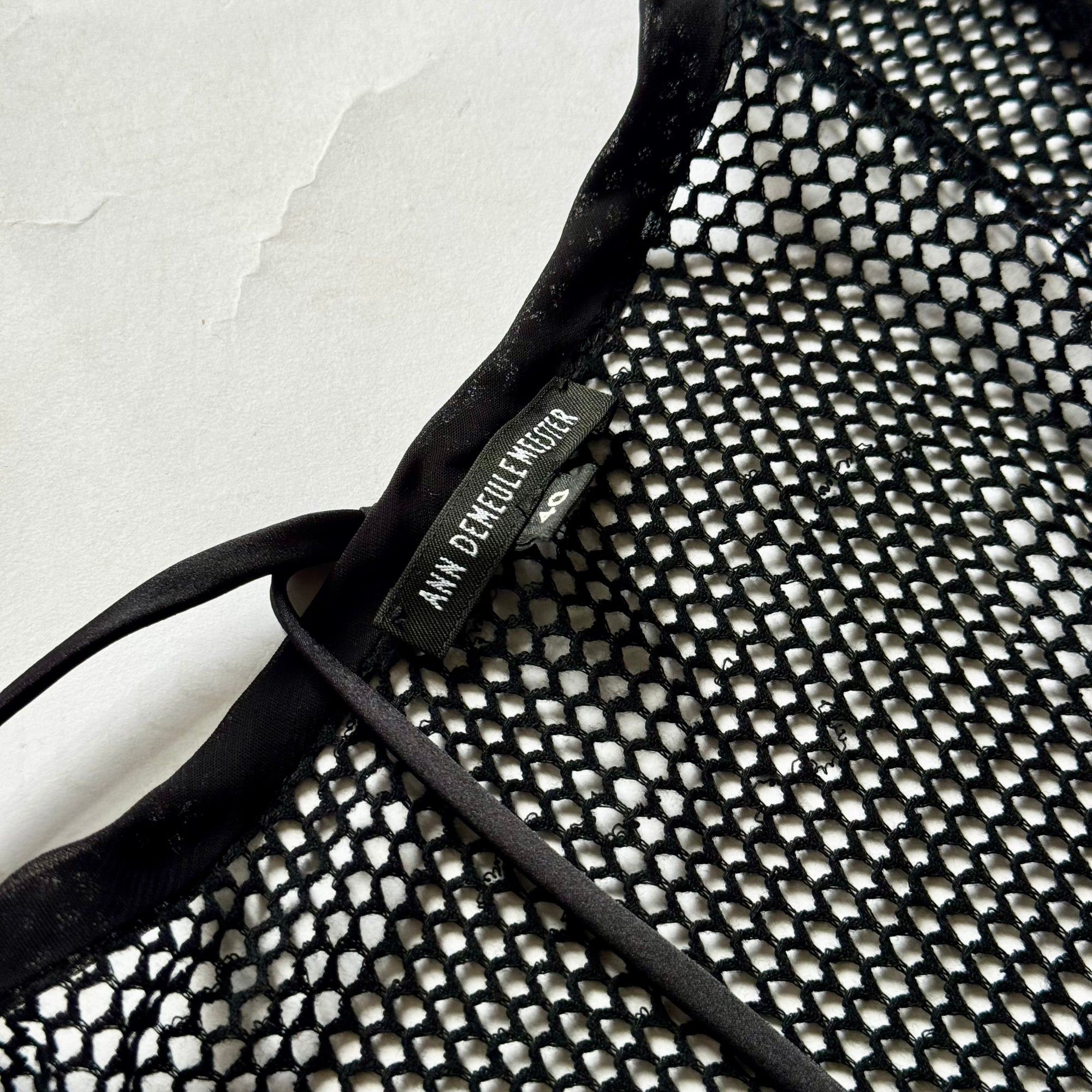 Ann Demeulemeester 2000s Net Mesh Dress