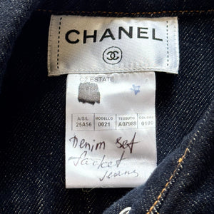 Chanel 2025 Sample Raw Denim Jacket