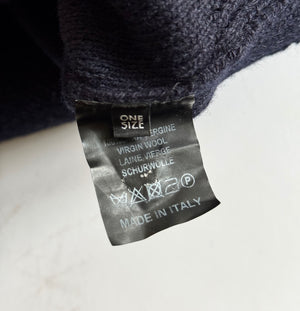 Raf Simons AW16 Oversized Destroyed Varisty Knit Sweater