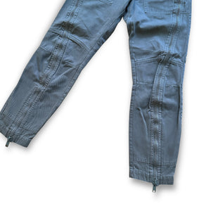 Dries Van Noten FW14 Olive Zippered Moto Biker Pants