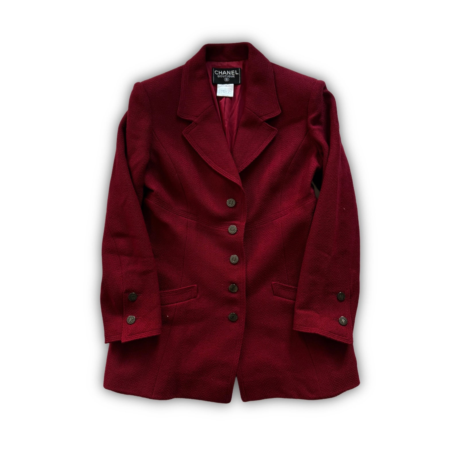 Chanel AW97 by Karl Lagerfeld Blood Red Coat