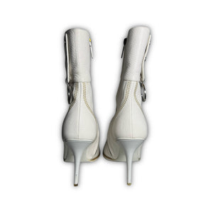 Christian Dior by John Galliano SS05 Floral Embroidered Leather Heeled Boots